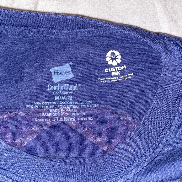 Alpha Chi Omega Navy Blue Logo Tee T-Shirt - Picture 5 of 5